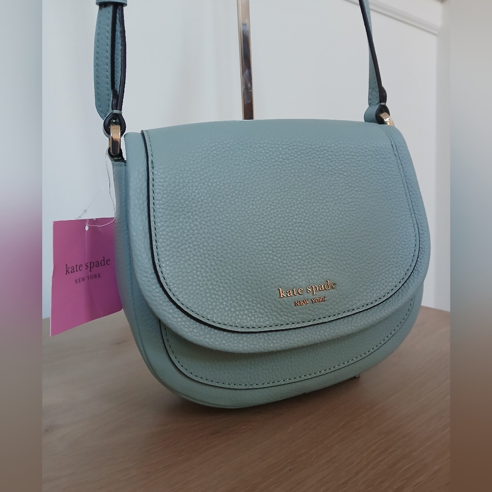 NWT Kate Spade Roulette Small Saddle - Picture 3 of 13